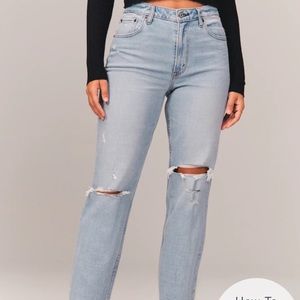 Abercrombie High Rise Mom Jean